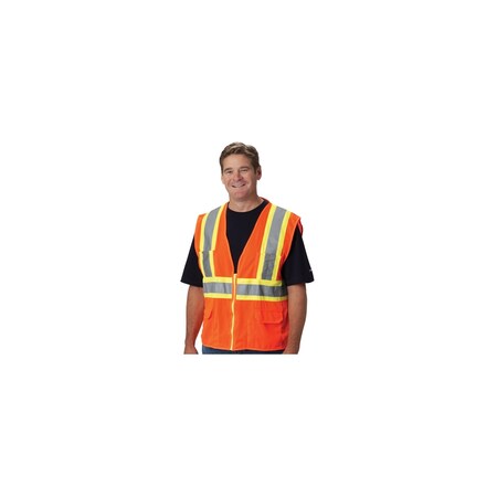 Pip CLASS 2 MESH VEST, 12 POCKETSZIPPER CLOSURE, PK 50 302-MAPMOR-5X